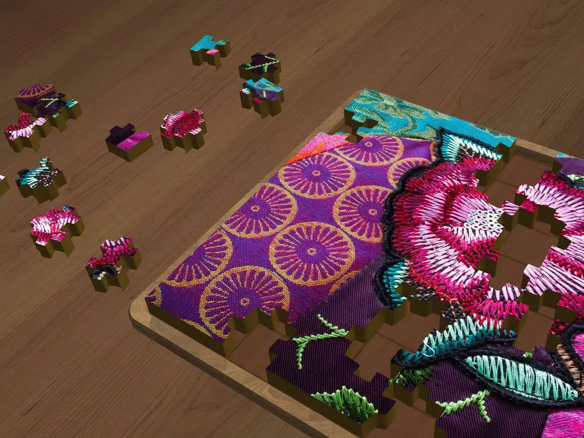 Super Jigsaws Flower Art iPad  スクリーンショット