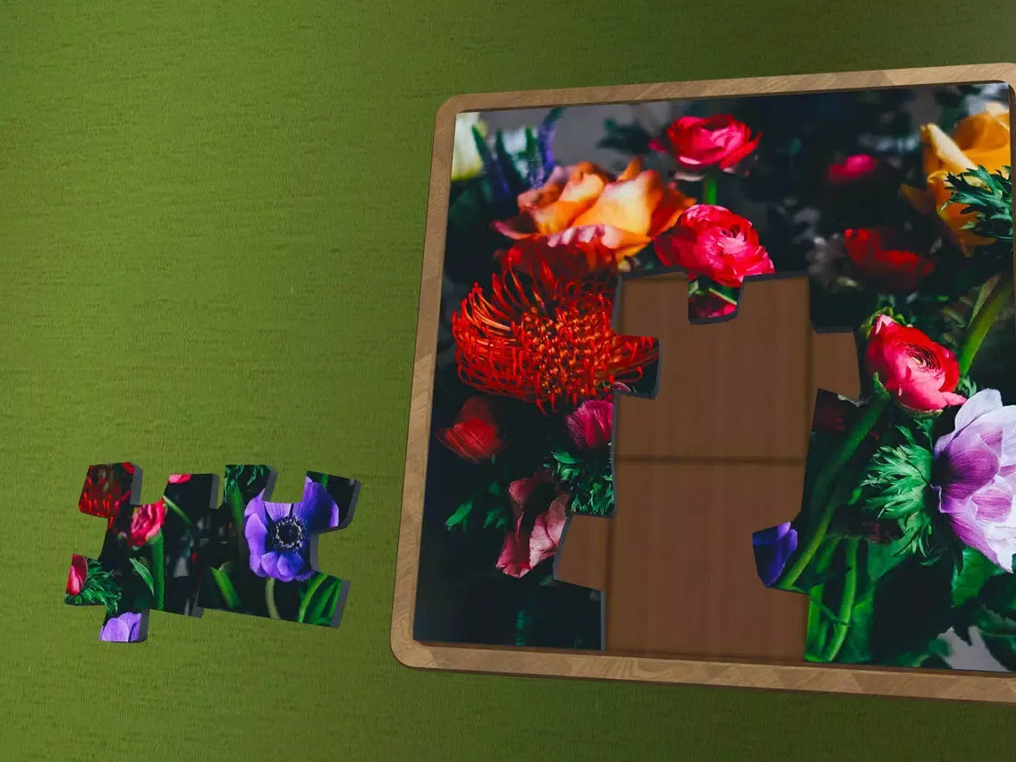 Super Jigsaws Flower Art iPad  スクリーンショット
