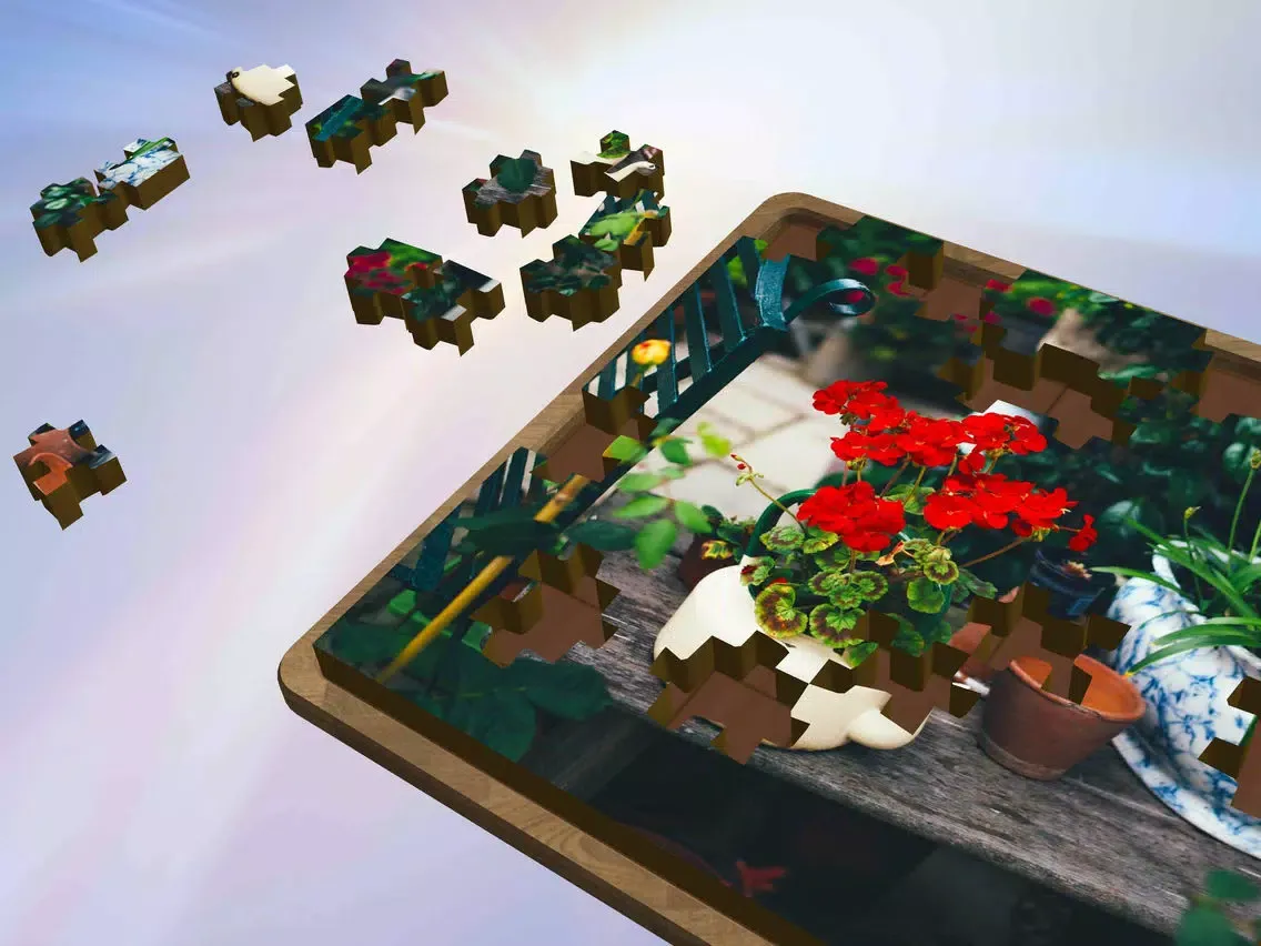 Super Jigsaws Flower Art iPad  スクリーンショット