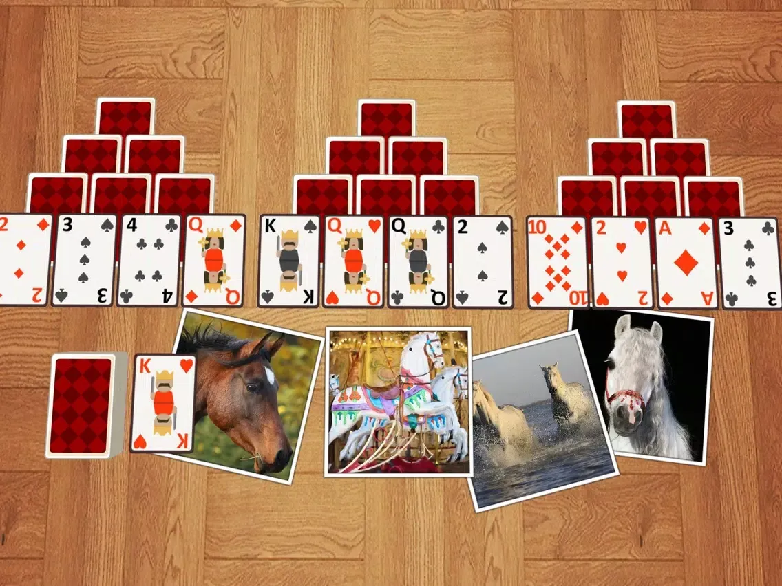 Capturas de tela do TriPeaks Horses iPad 
