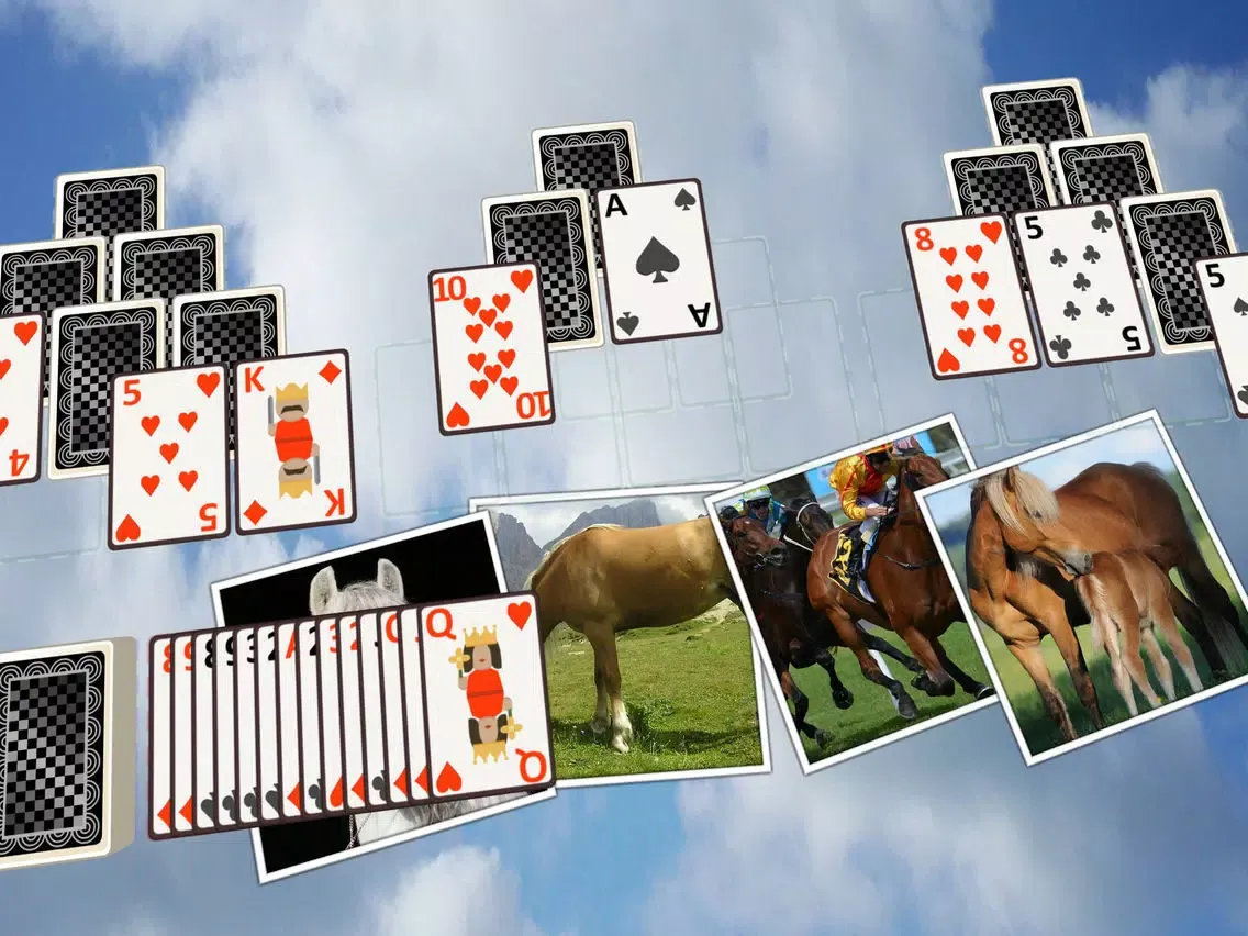 Capturas de tela do TriPeaks Horses iPad 