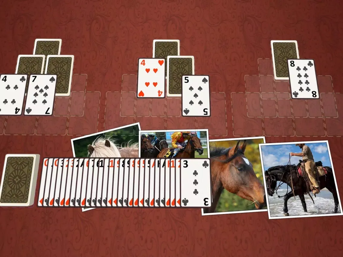 Capturas de tela do TriPeaks Horses iPad 