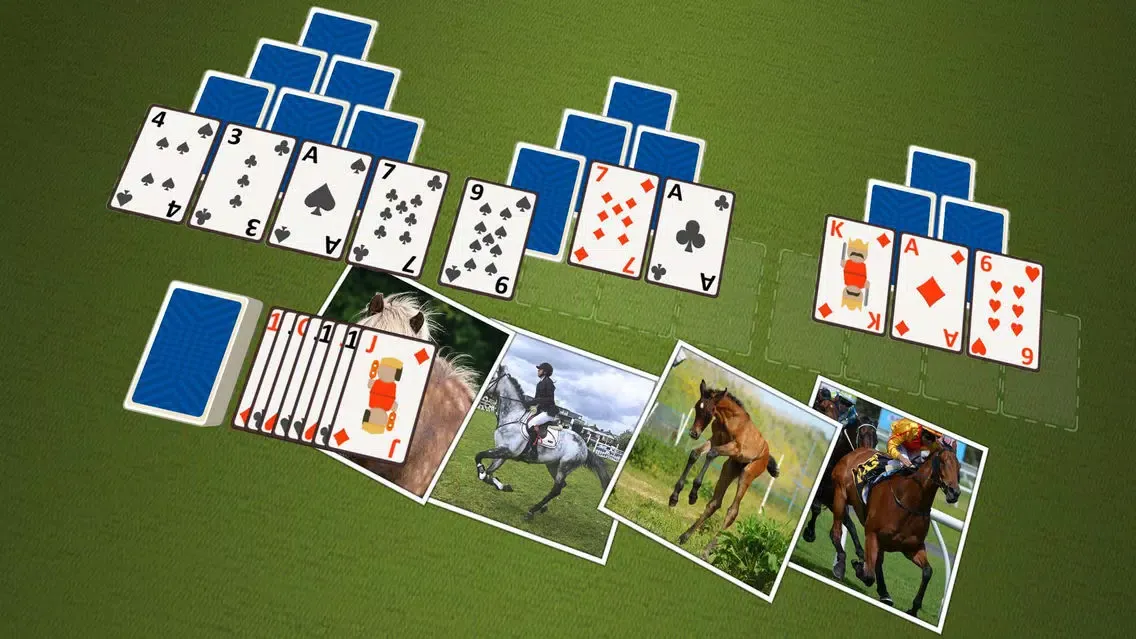 Capturas de tela do TriPeaks Horses