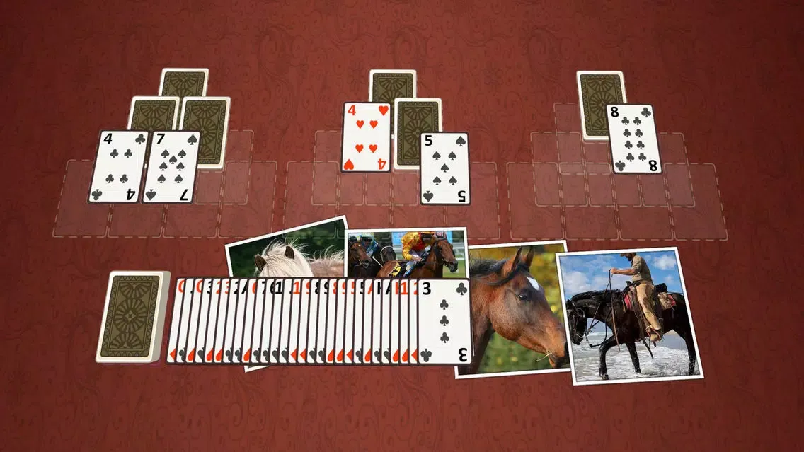 Capturas de tela do TriPeaks Horses