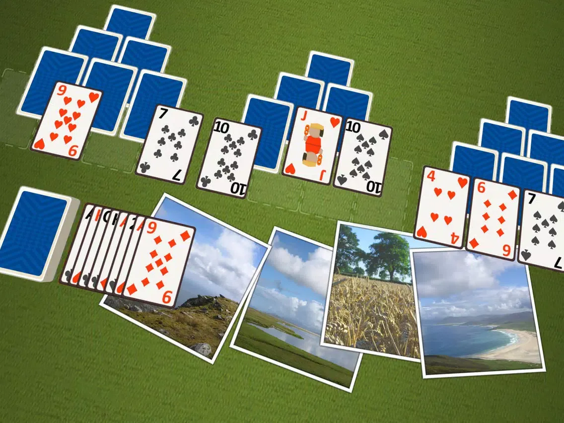 Capturas de tela do TriPeaks Landscapes iPad 