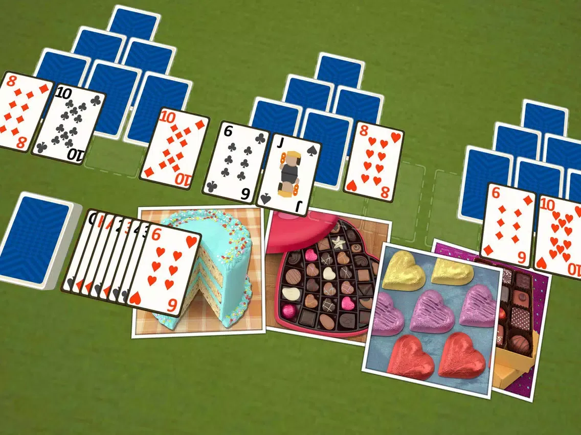 Ảnh chụp màn hình của TriPeaks Sweet Things iPad 