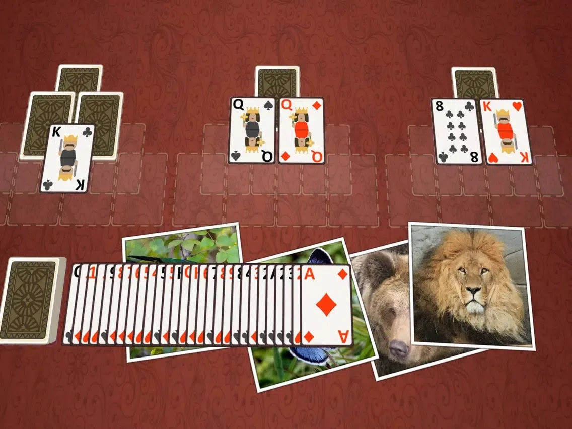 TriPeaks Wild Animals iPad 应用截图