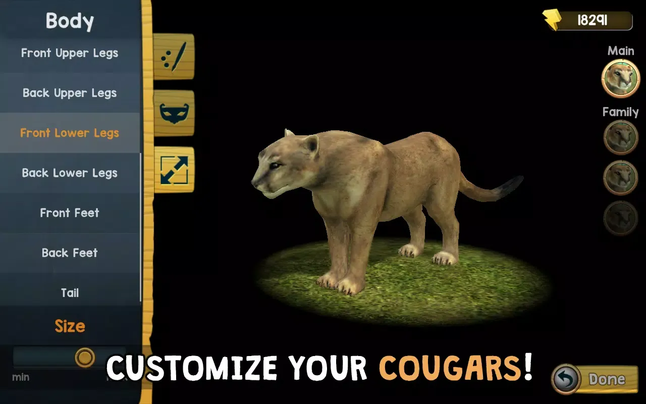 Скриншоты Wild Cougar Sim 3D