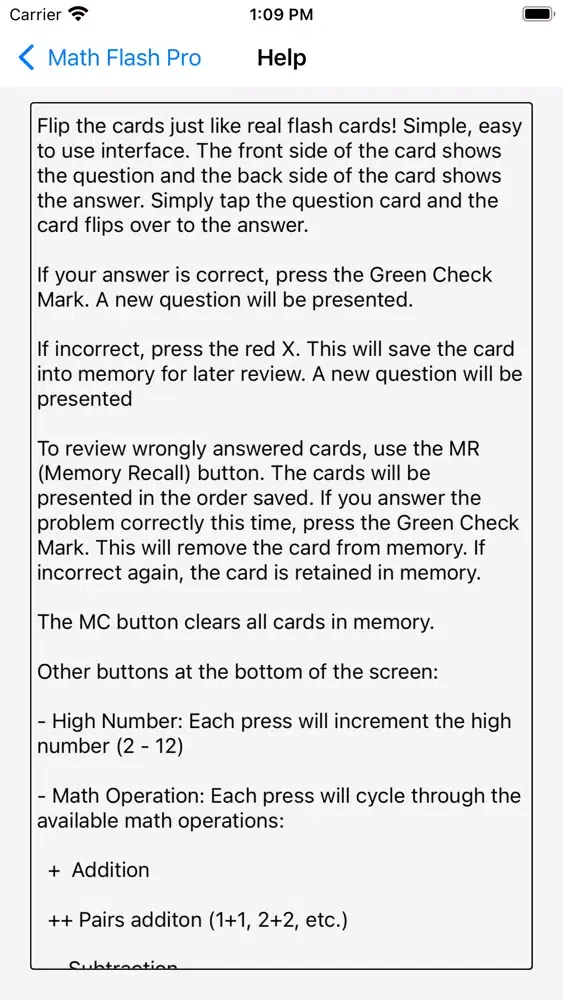 Screenshot di Math Flash Pro