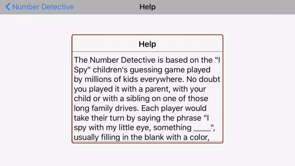 ภาพหน้าจอของ Number Detective