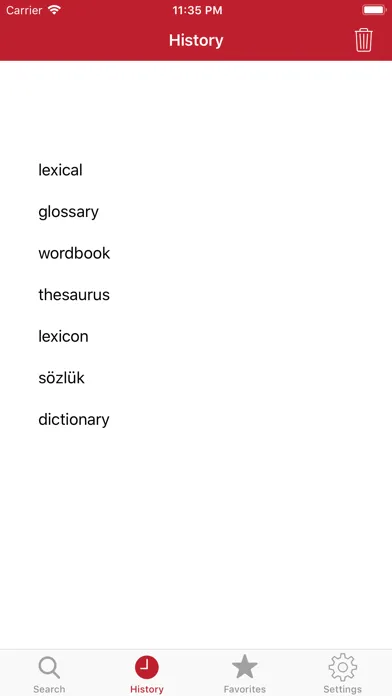 Capturas de tela do Tureng Dictionary