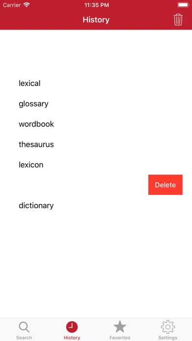Capturas de tela do Tureng Dictionary