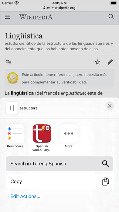 Capturas de pantalla de Spanish Vocabulary Notebook