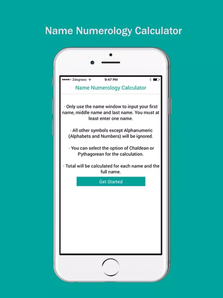 Name Numerology Calculator iPad  Screenshots