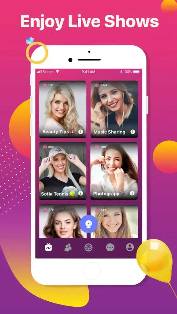 Screenshot di Hoop live yolo videochat holla