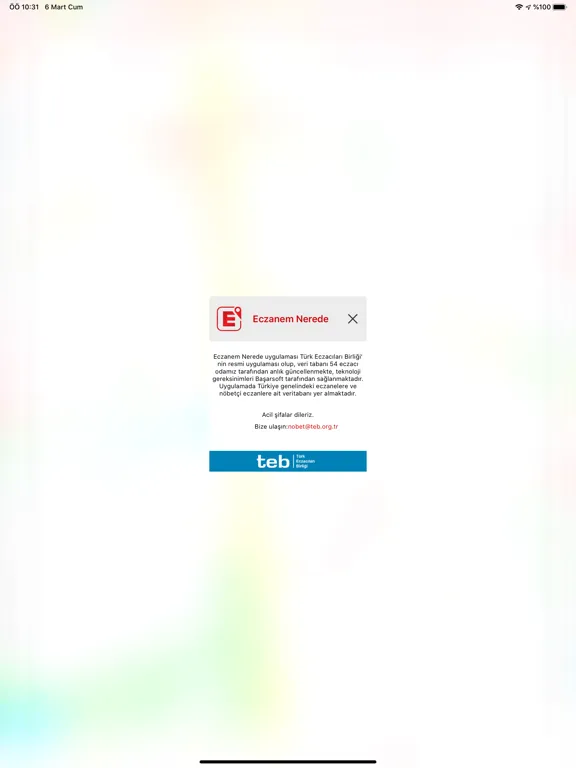 Capturas de pantalla de Eczanem Nerede iPad 