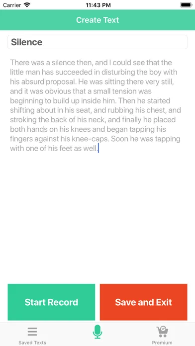 Captures d'écran de Speech To Text Premium