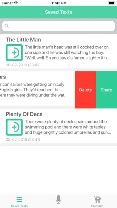 Captures d'écran de Speech To Text Premium