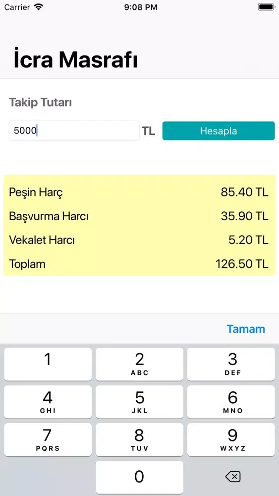 İcra Dosyası Hesaplama سکرین شاٹس