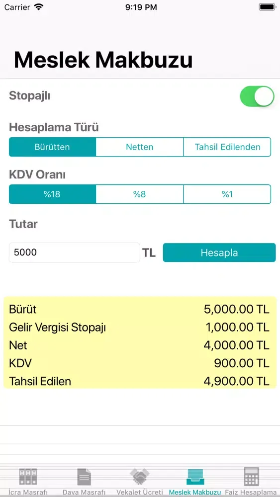 İcra Dosyası Hesaplama سکرین شاٹس