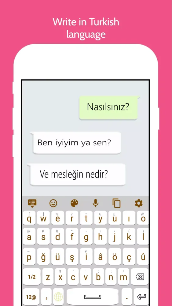 Turkish Language Keyboard Screenshots