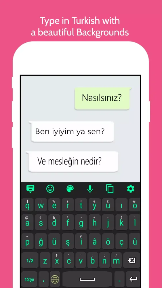 Turkish Language Keyboard Screenshots