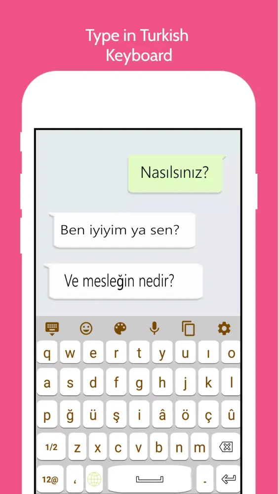 Turkish Language Keyboard Screenshots