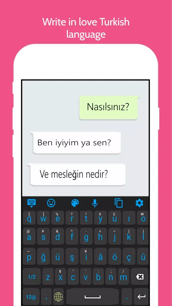 Turkish Language Keyboard Screenshots