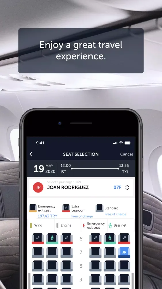 Ảnh chụp màn hình của Turkish Airlines