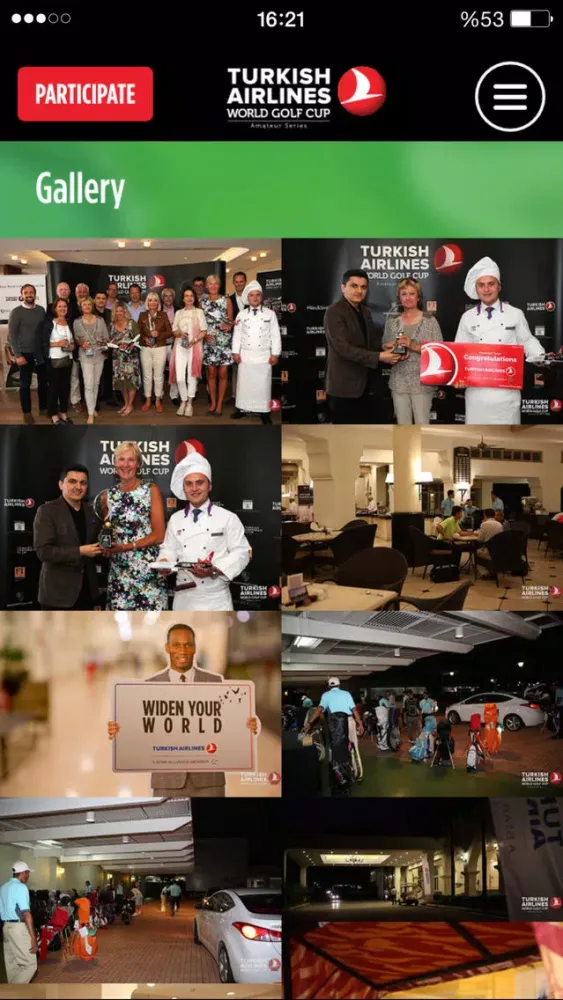 Capturas de pantalla de Turkish Airlines World Golf Cup