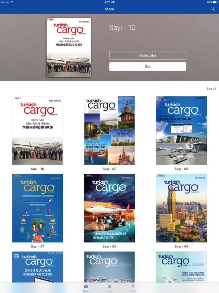 Turkish Cargo Magazine iPad  스크린샷