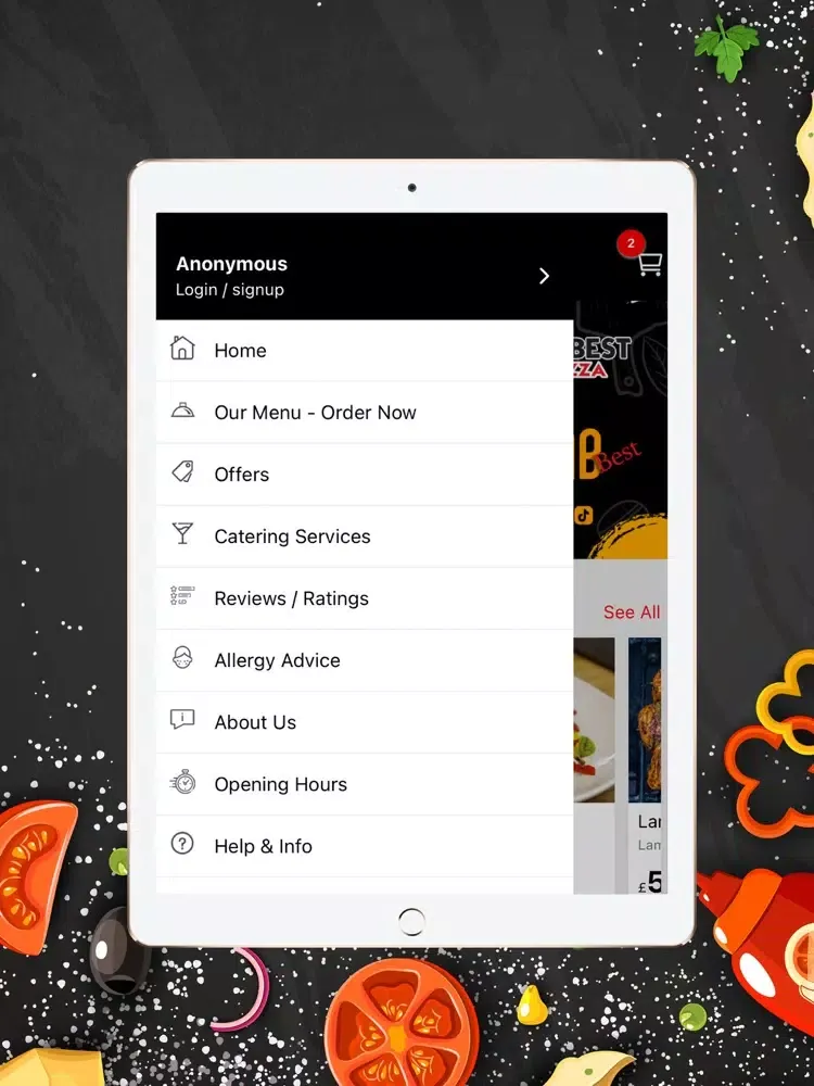 Captures d'écran de Turkish Best Kebab & Pizza iPad 