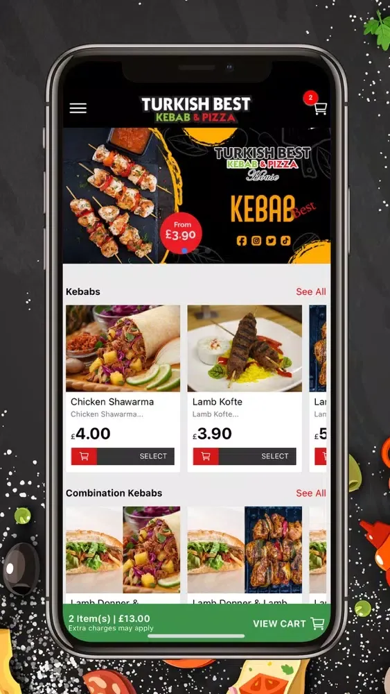 Captures d'écran de Turkish Best Kebab & Pizza