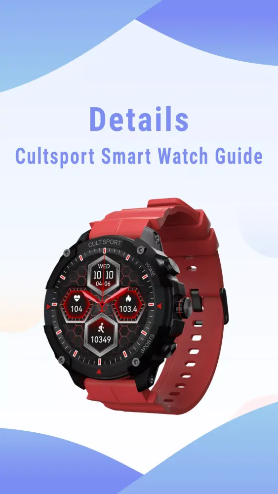 Cultsport Smart Watch Guide Screenshots