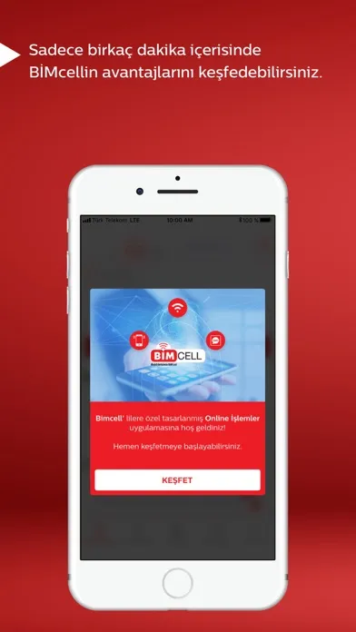 Ảnh chụp màn hình của Bimcell Online İşlemler