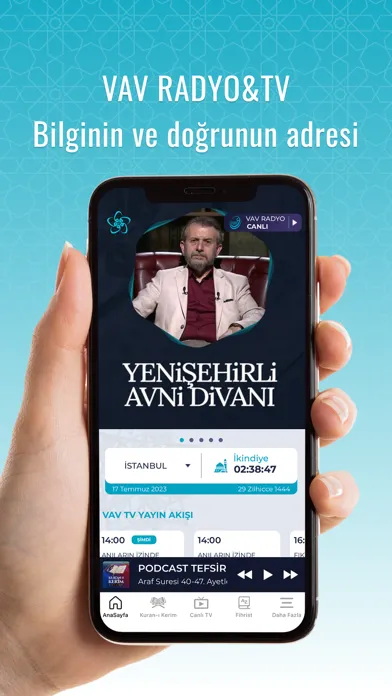 Tangkapan skrin VAV Radyo & TV