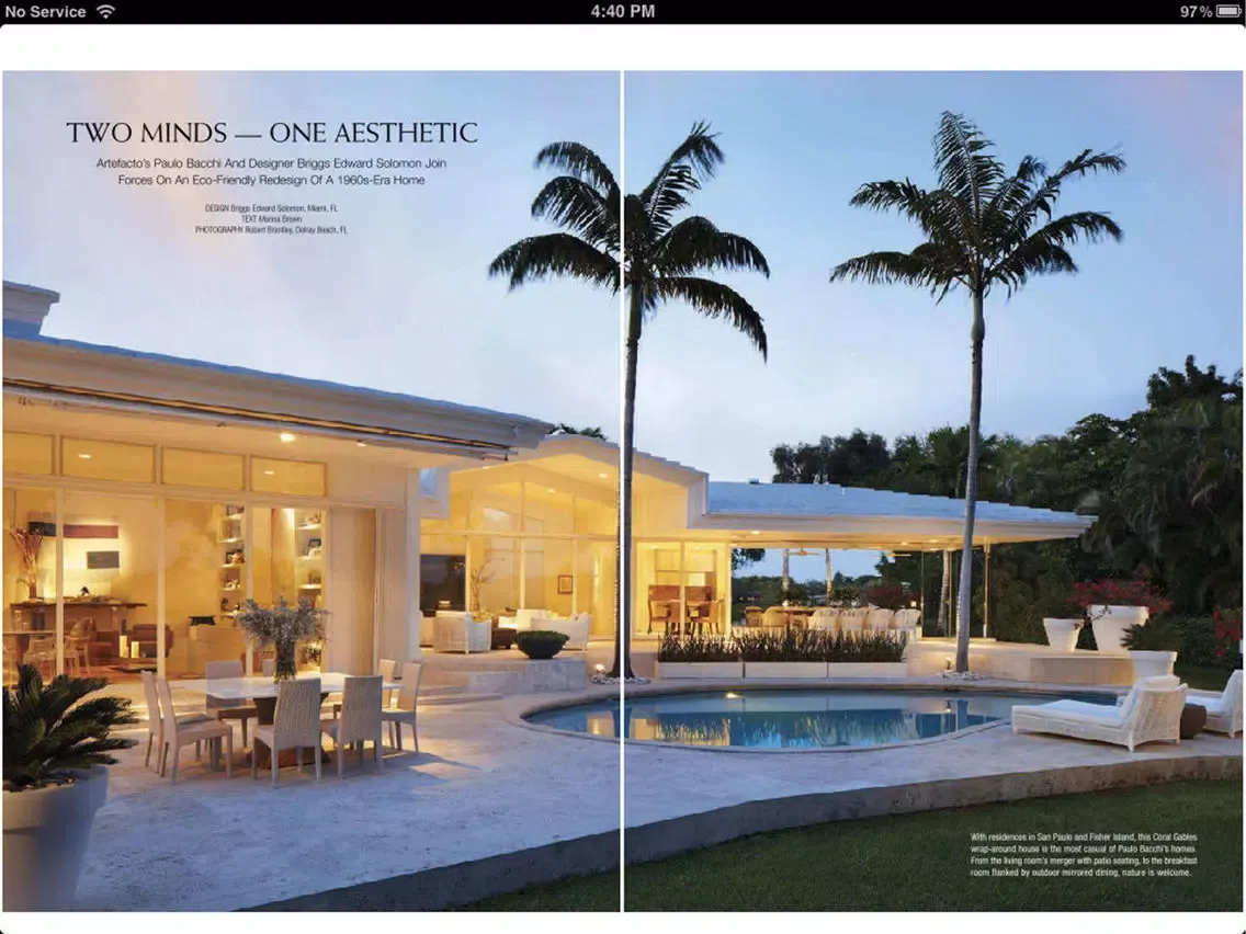 Florida Design Magazine iPad 应用截图