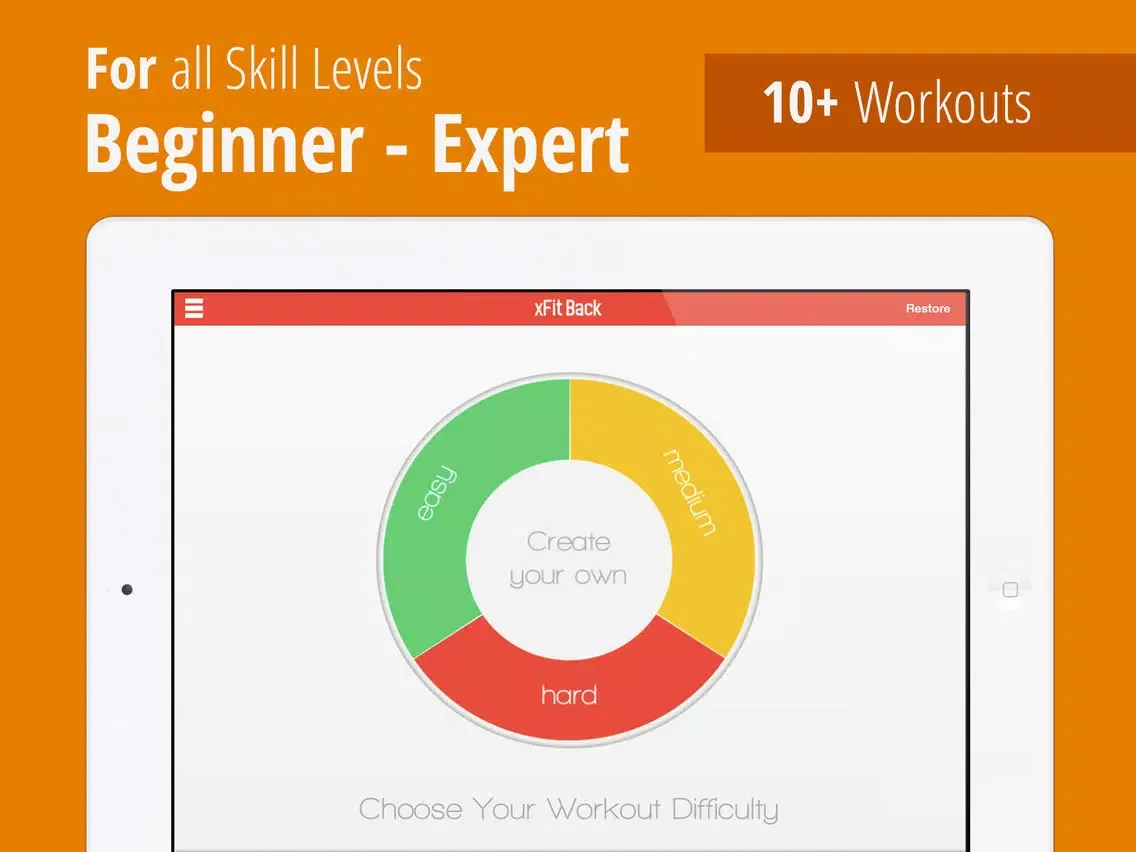 xFit Back Workout – 0-20 Pull Ups for Lean Shredded Lat, Rhomboid and Trap Muscles iPad  Screenshots