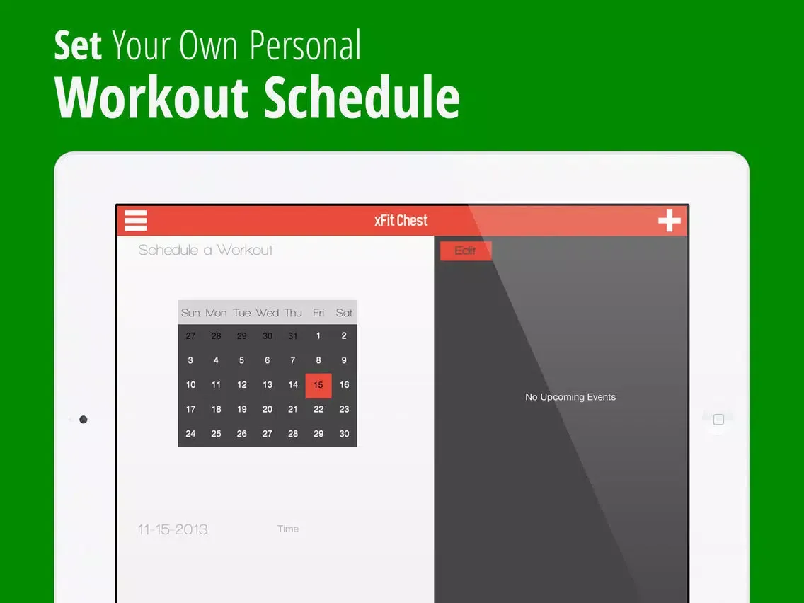 xFit Chest – Daily Workout for Perfect Lean Sculpted Pecs iPad  Screenshots