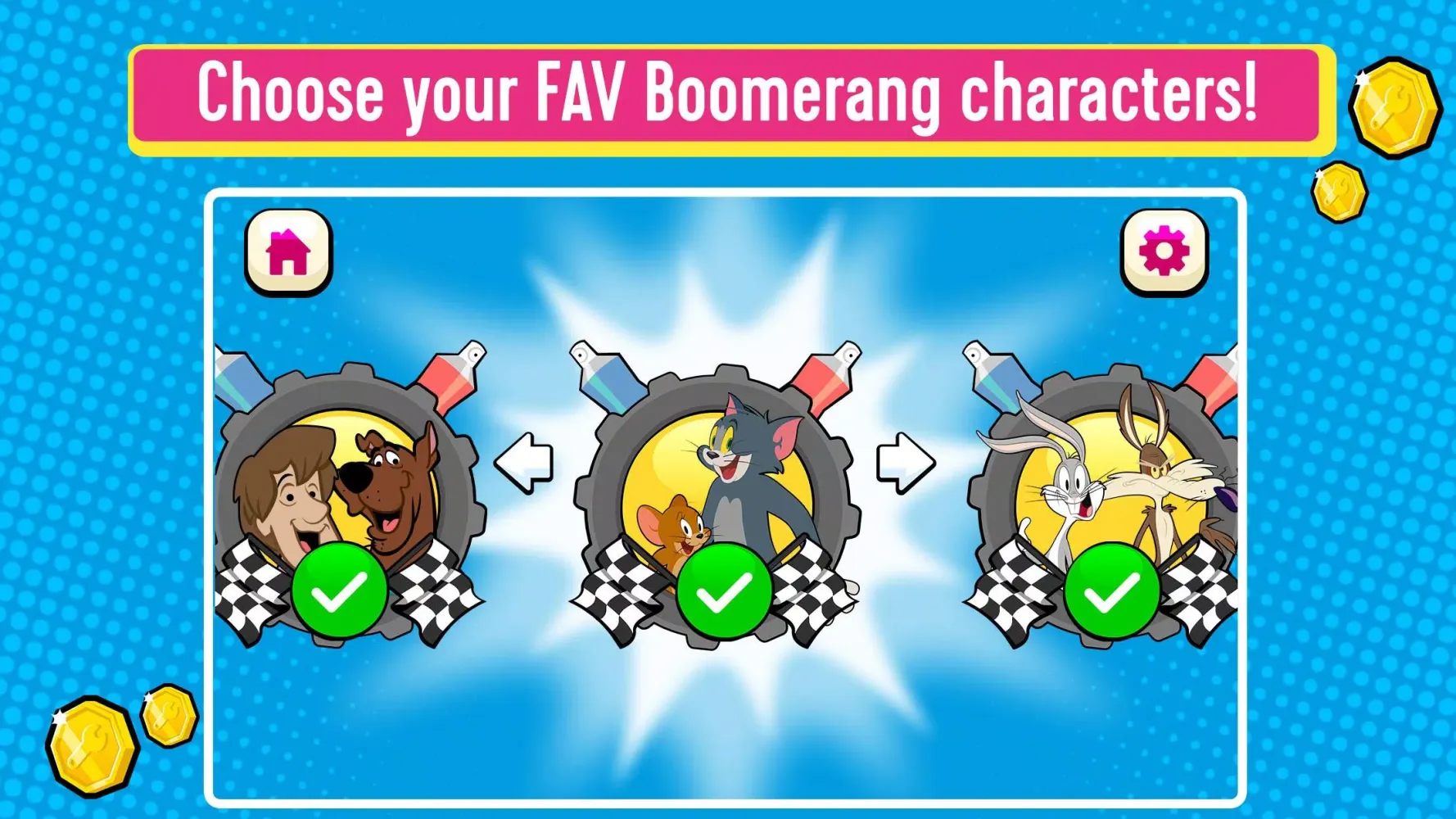 Capturas de tela do Boomerang Make and Race 2
