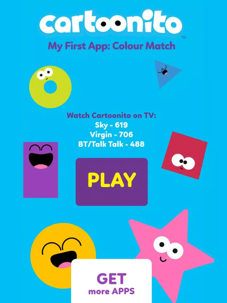 Cartoonito: Colour Match iPad  スクリーンショット