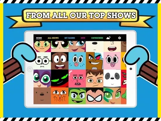 Tangkapan skrin Cartoon Network GameBox iPad 
