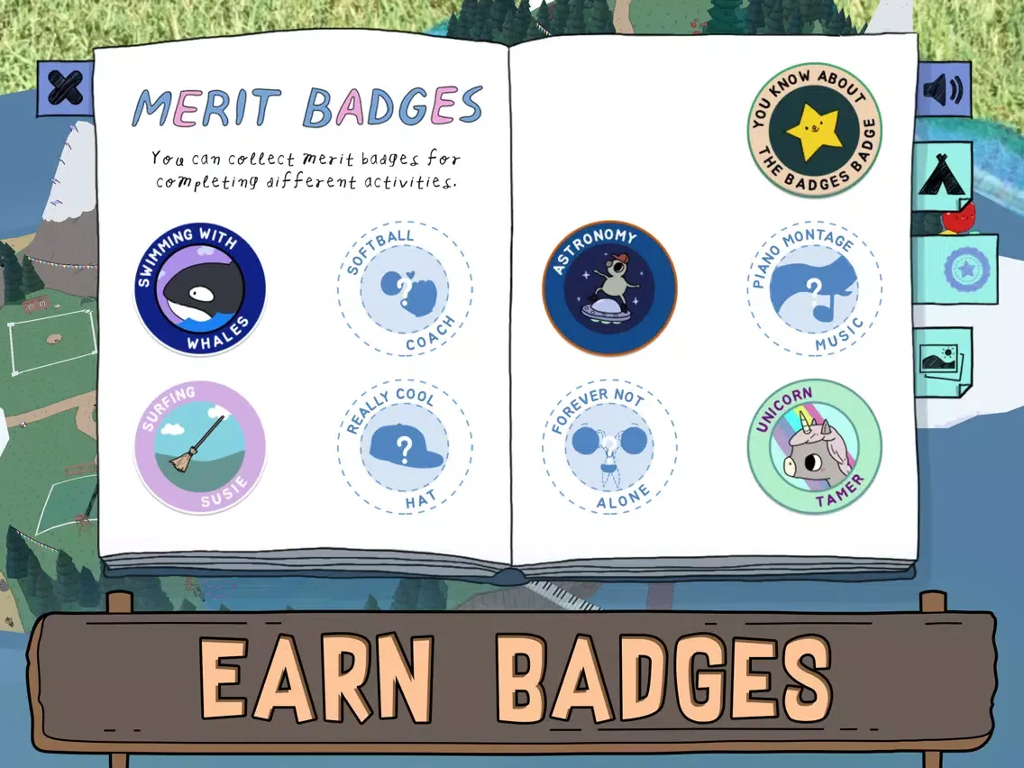 Capturas de tela do Summer Camp Island AR iPad 