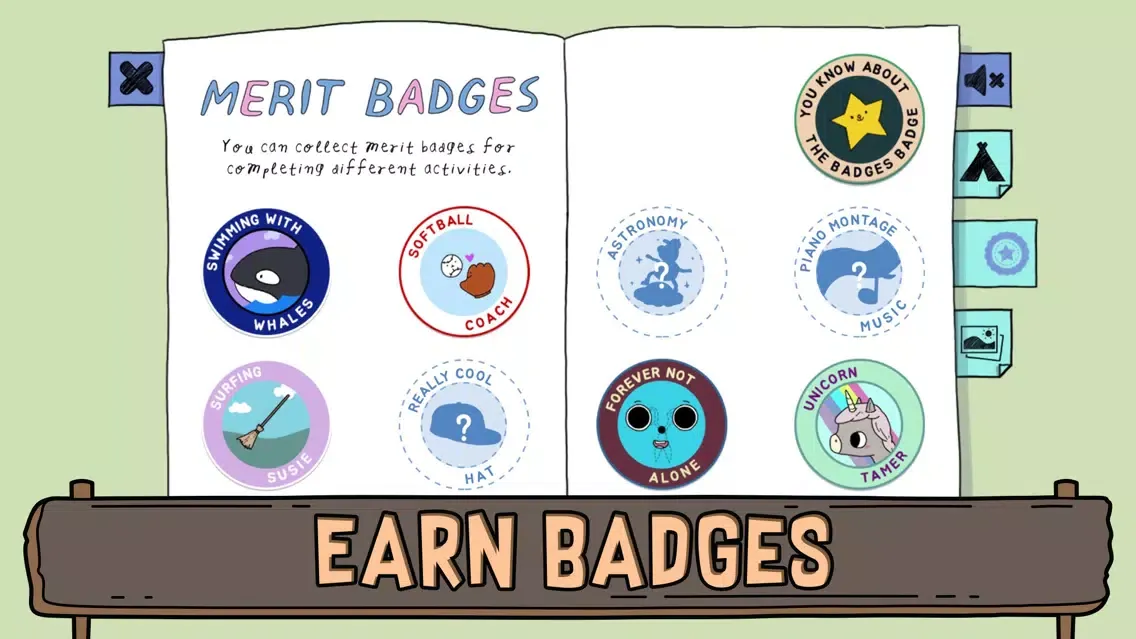 Capturas de tela do Summer Camp Island AR