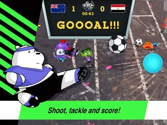 ภาพหน้าจอของ Toon Cup - Football Game iPad 