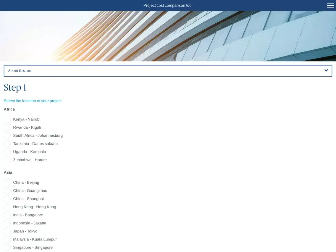 Captures d'écran de T&T Global construction costs iPad 