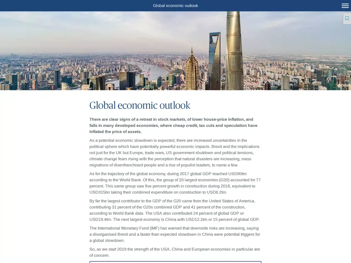 Captures d'écran de T&T Global construction costs iPad 