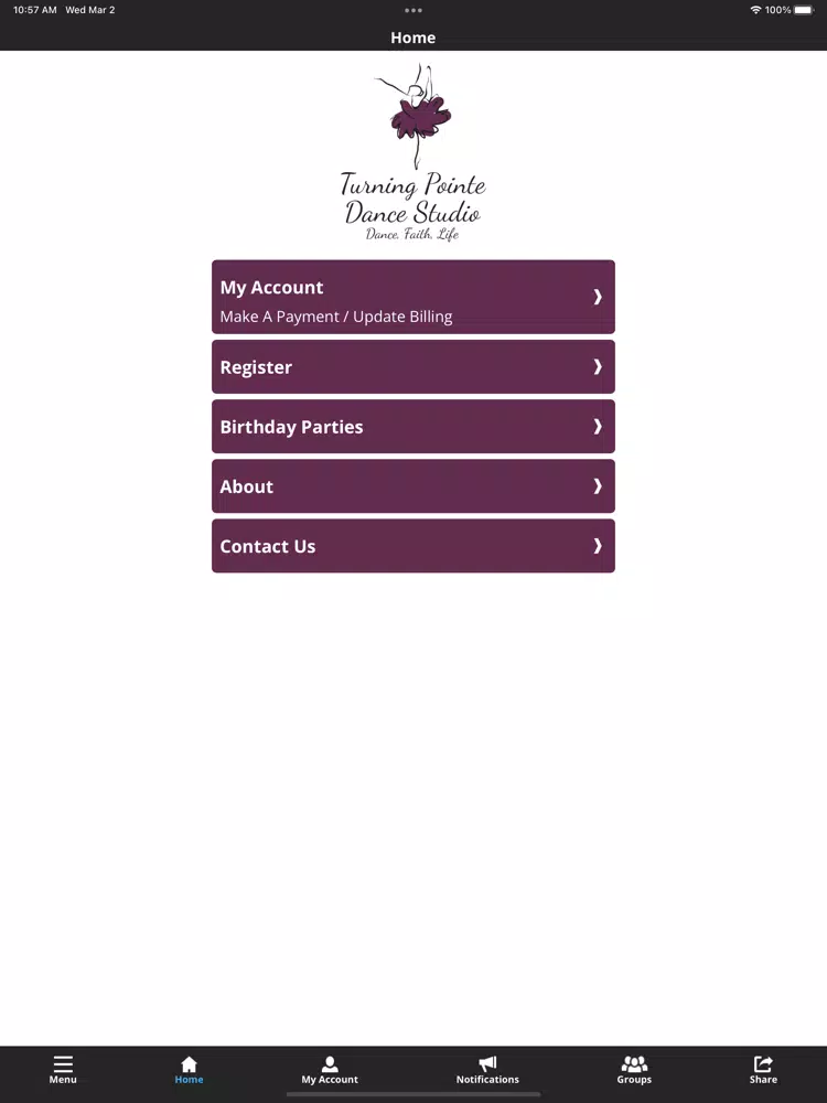 صور Turning Pointe Dance Studio iPad 