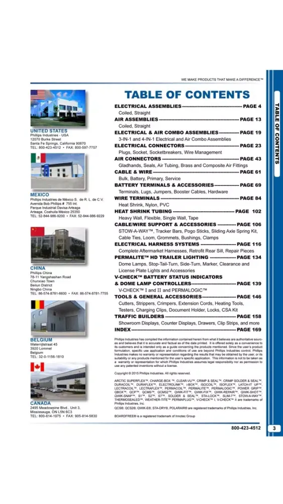 Tangkapan skrin Phillips Industries Catalog