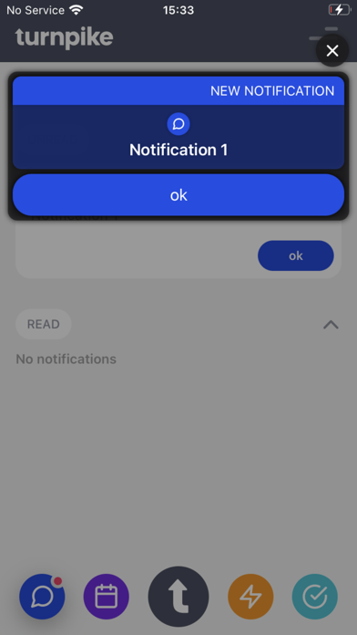 Tangkapan skrin Turnpike Phone